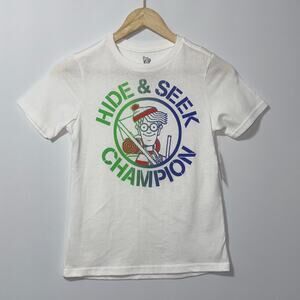 Waldo Hide & Seek retro Shirt Kids' Size Medium (8) NWT